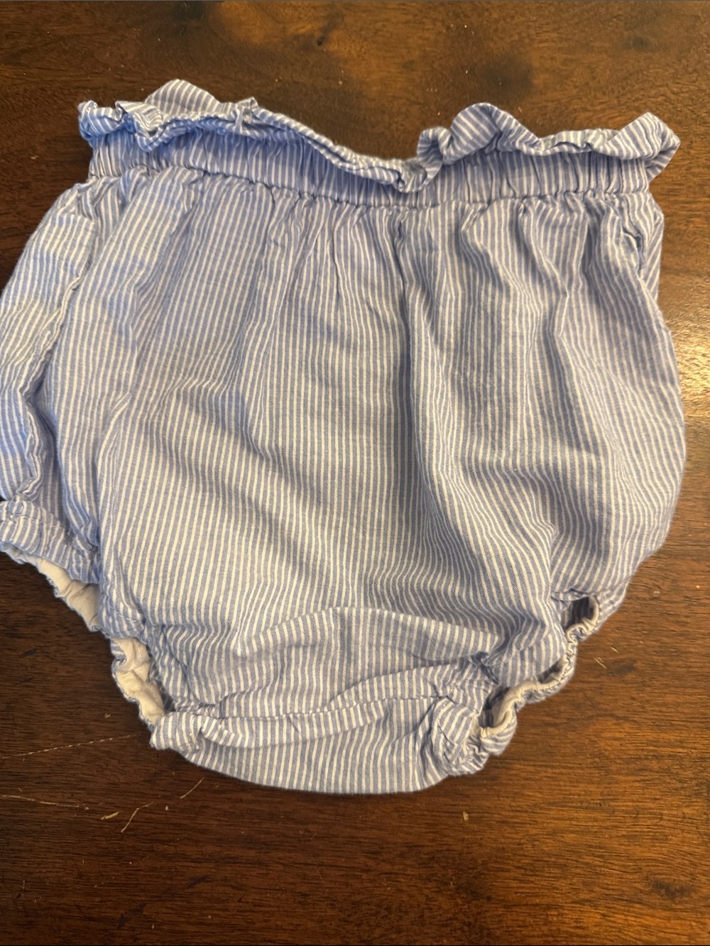 Hand made Blue Stripe Baby Bloomer - Kids Accessories